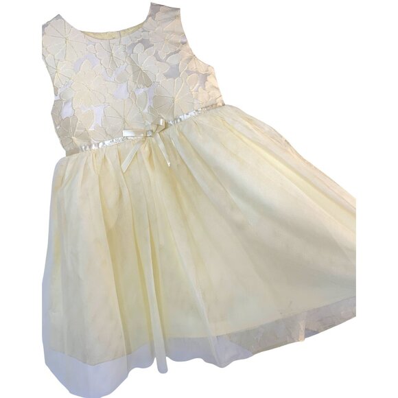 NWT Blueberi Boulevard Girls 2-Piece Yellow Dress & Coat Set Size 6 RAA10418 - Picture 3 of 13